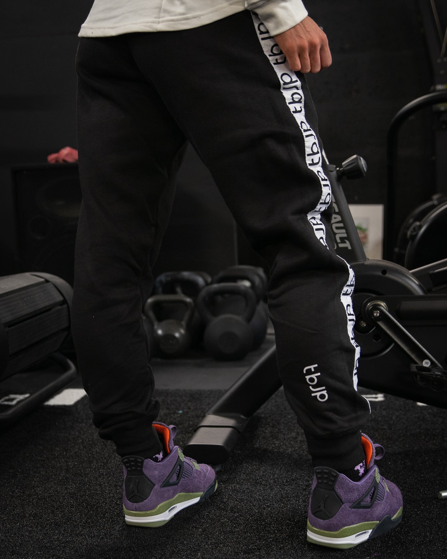 Black Side Panel Joggers
