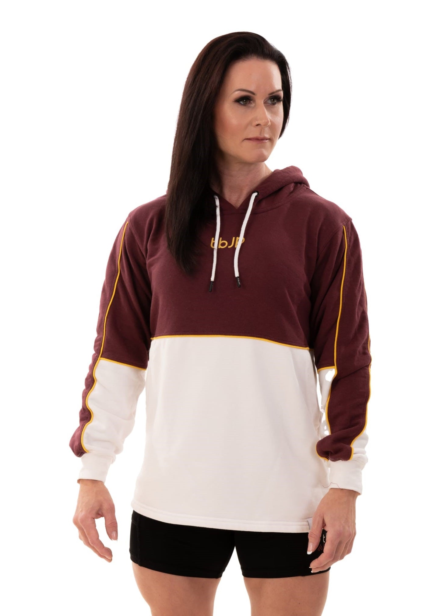 Maroon & White 2 Tone Pullover Hoodie