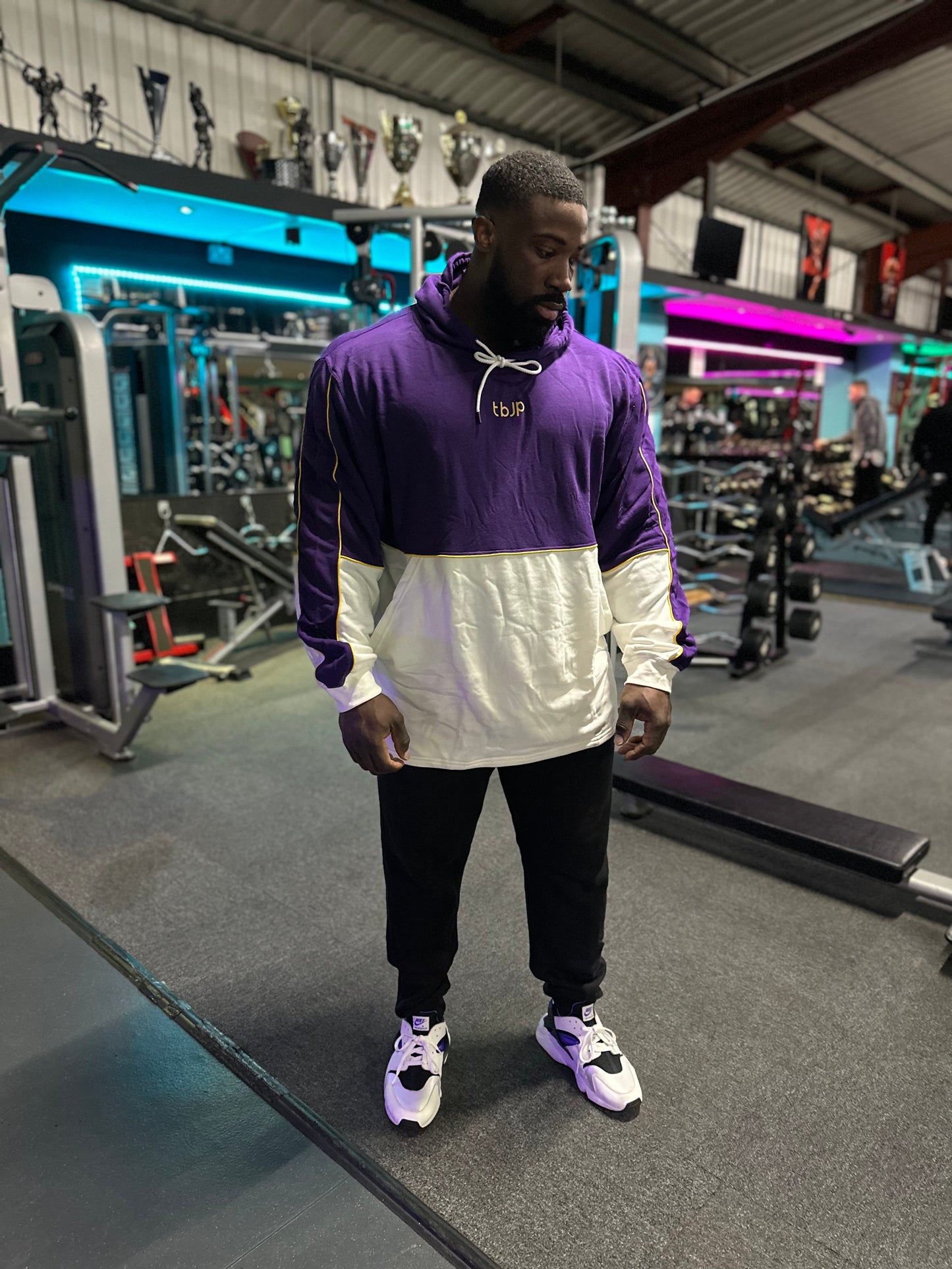 
                  
                    Purple & White 2 Tone Pullover Hoodie
                  
                