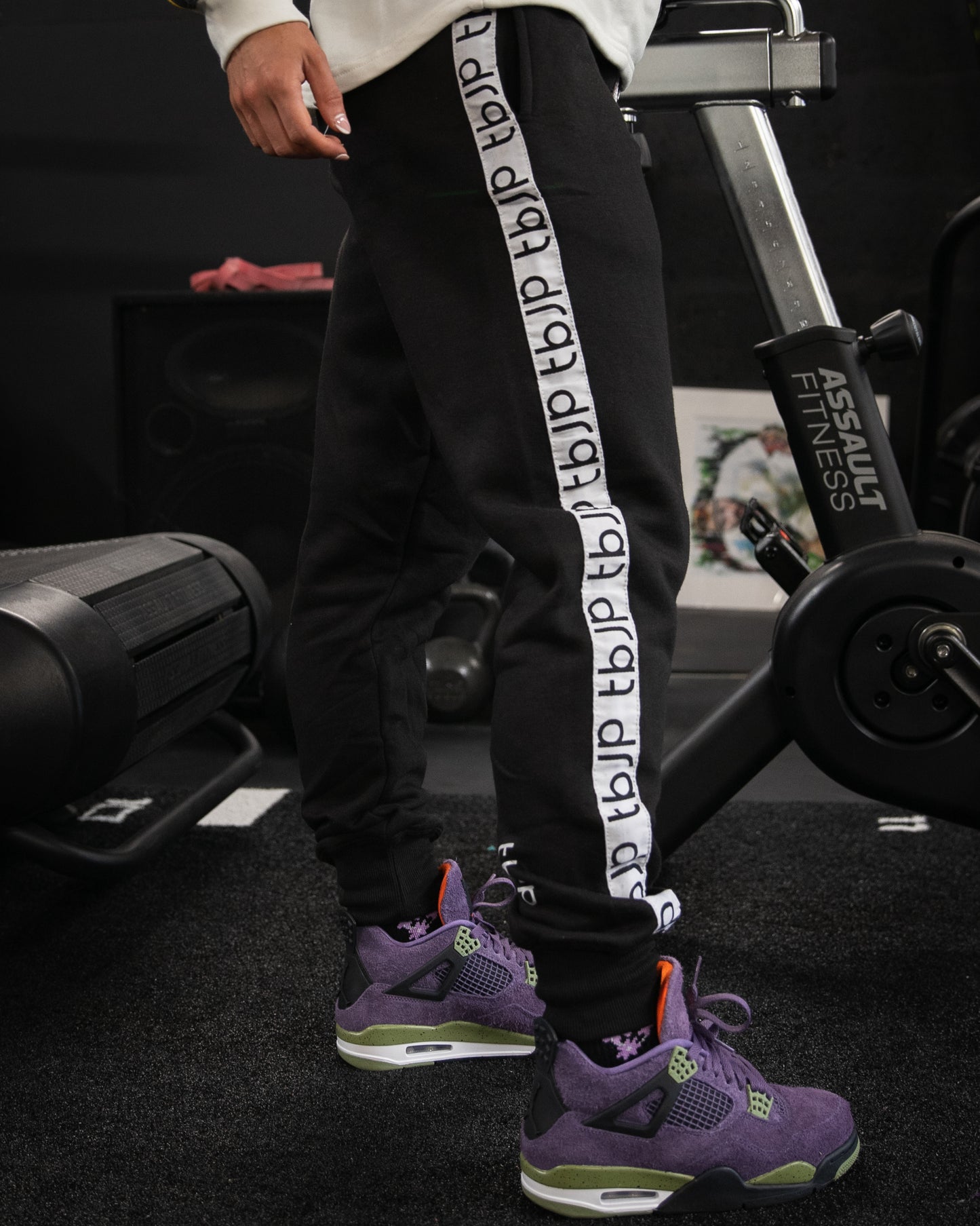 
                  
                    Black Side Panel Joggers
                  
                