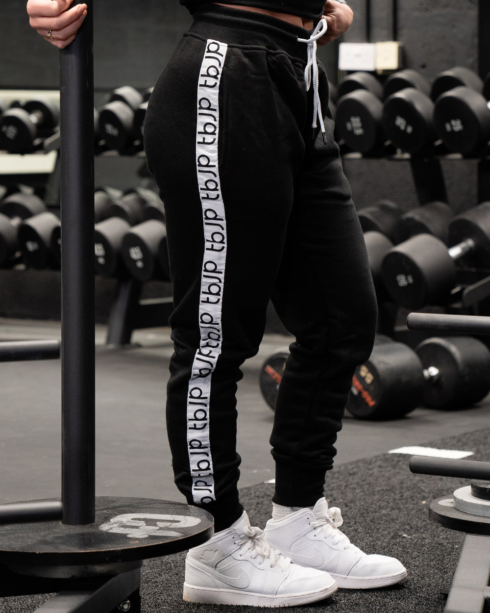 Black Side Panel Joggers