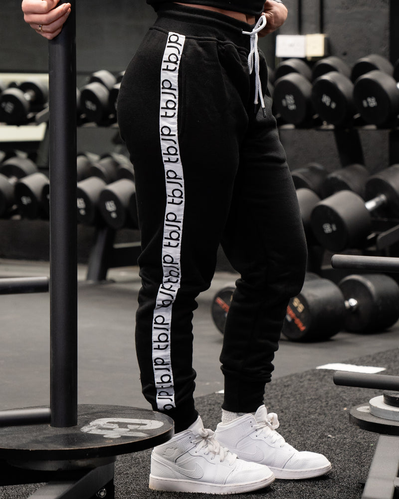 
                  
                    Black Side Panel Joggers
                  
                