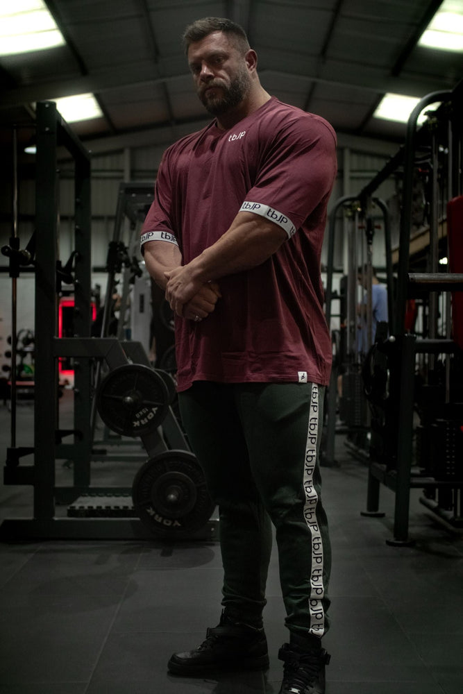 
                  
                    Maroon, Logo Cuff Tshirt
                  
                