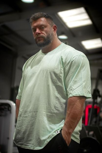 Vertical Embossed Pastel Mint TShirt