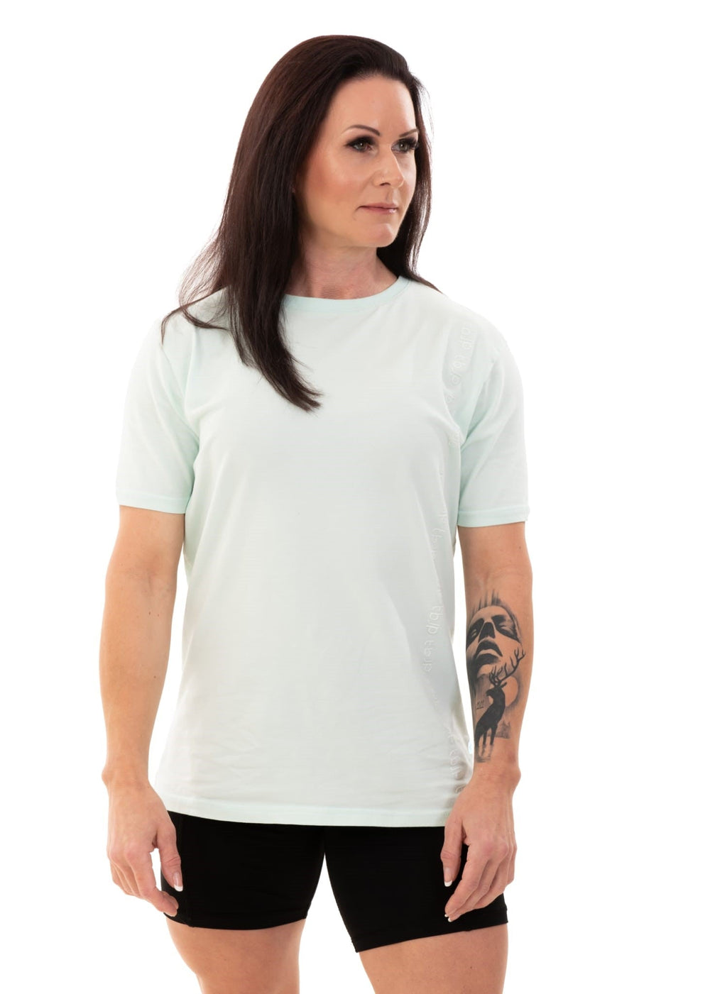 Vertical Embossed Pastel Mint TShirt